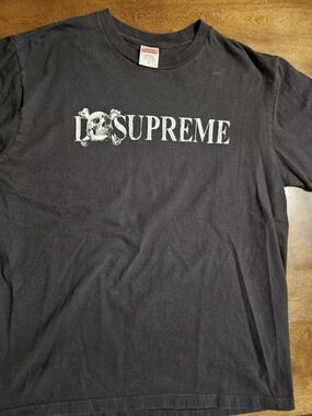 Mens Supreme Skull Tee In Black Size Medium